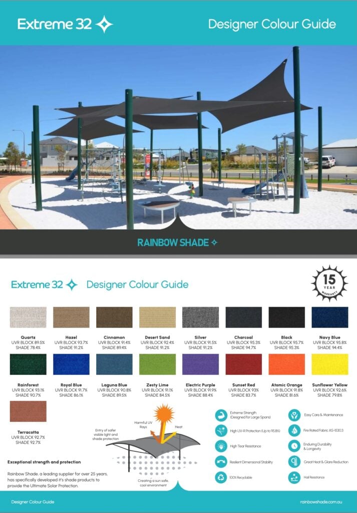 extreme 32 designer colour guide